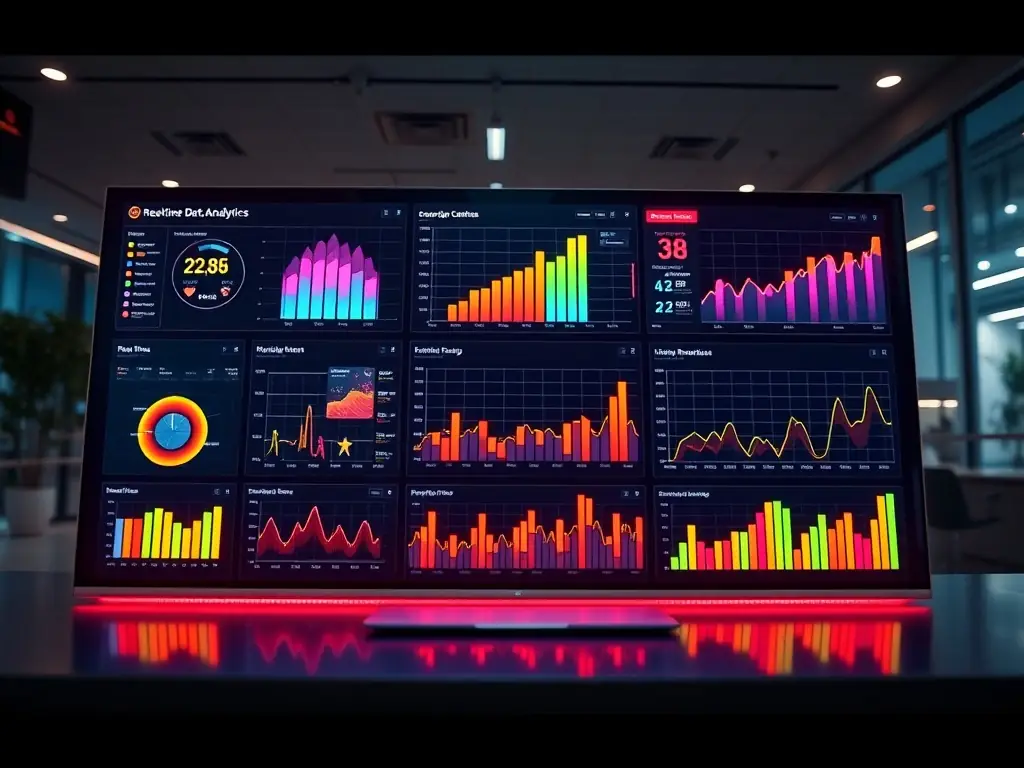 An image showing a dashboard displaying real-time accessibility monitoring data, with alerts for potential issues.
