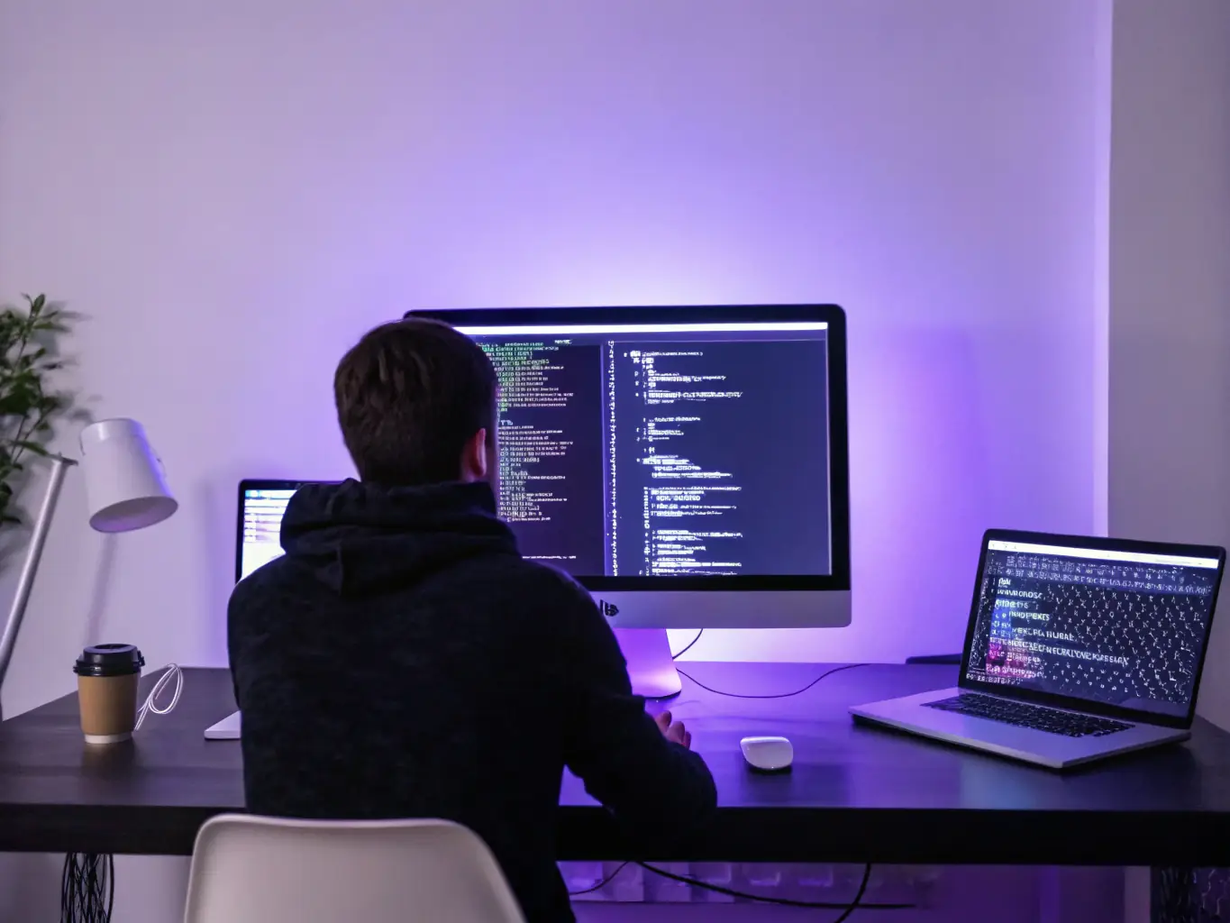 An image depicting a web developer remediating website content to meet accessibility guidelines, using specialized software.